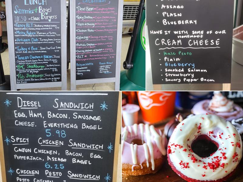 Diesel Donuts and Coffee Menu