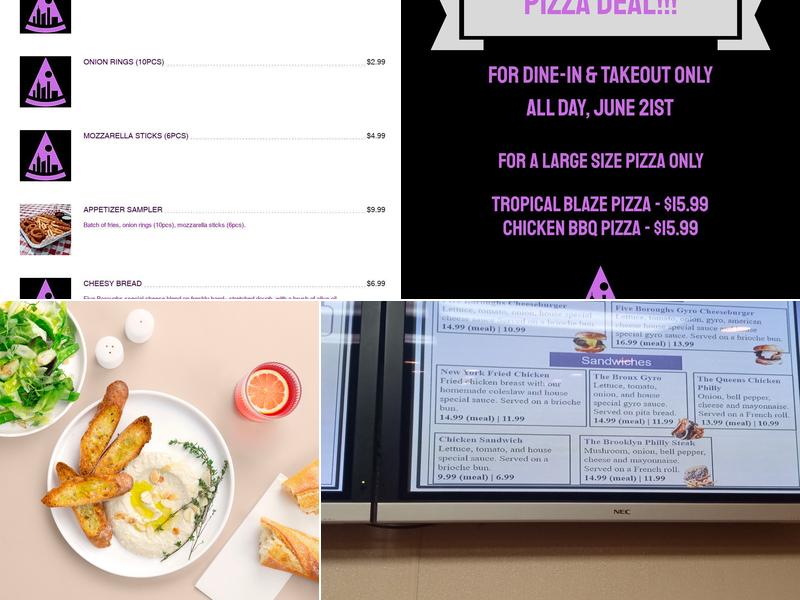 Five Boroughs Pizza Menu