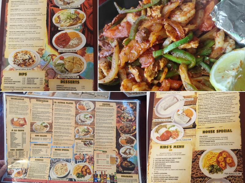 El Azteca Mexican Grill Menu