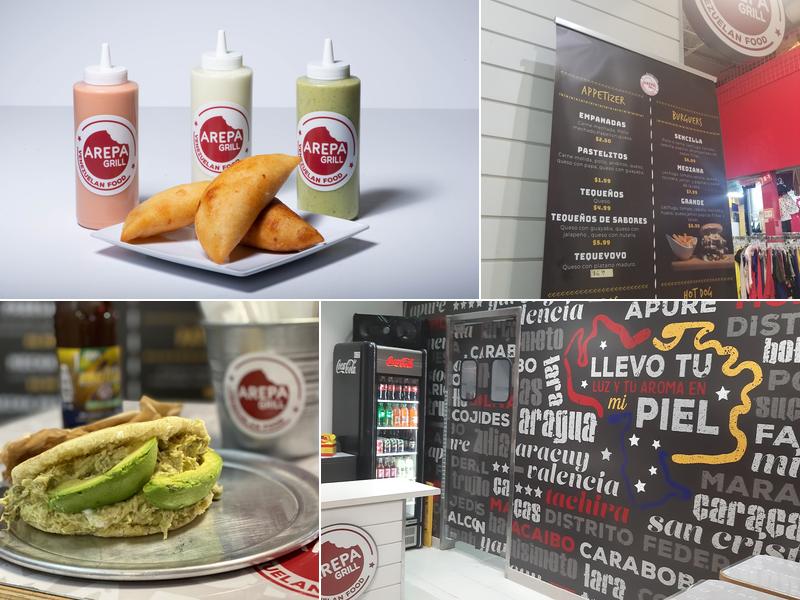 Arepa Grill plaza Fiesta Menu