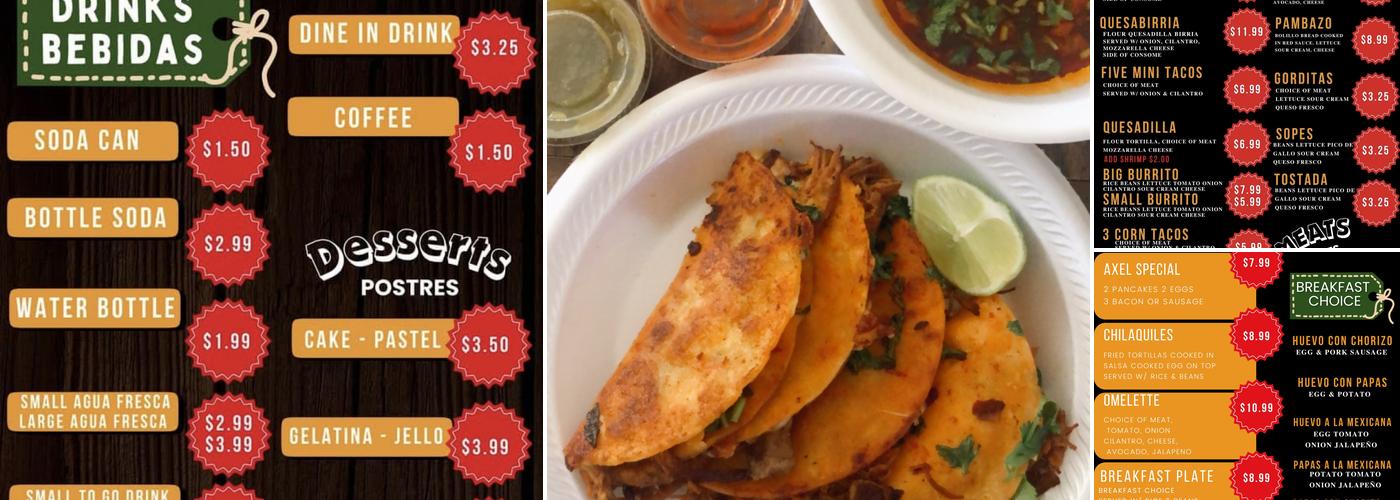 Taqueria Mi Sabino Menu