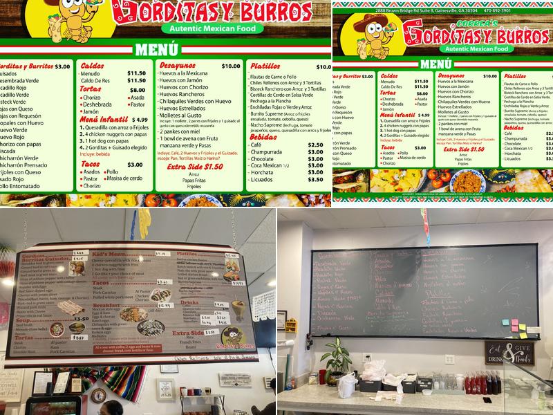 Gorditas and Burritos #2 Menu