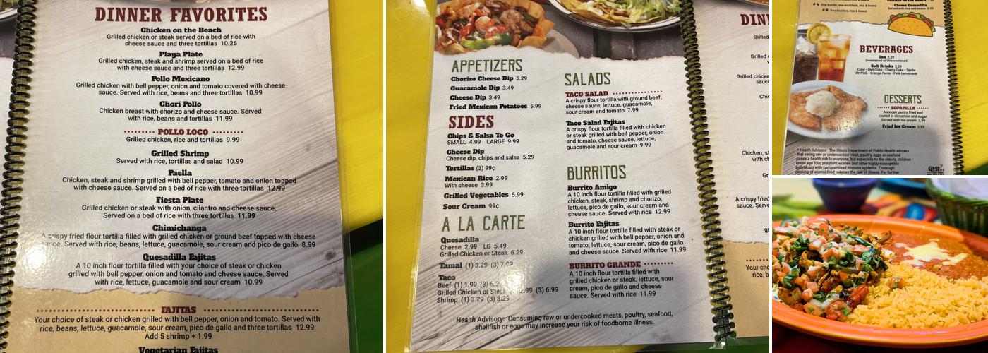 Taco Rey Menu