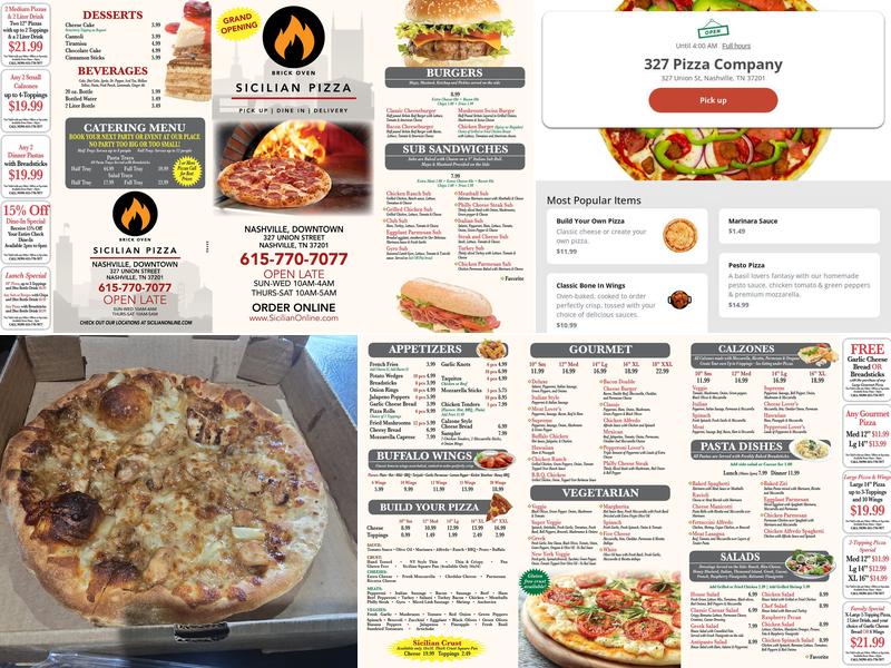 327 Pizza Company Menu