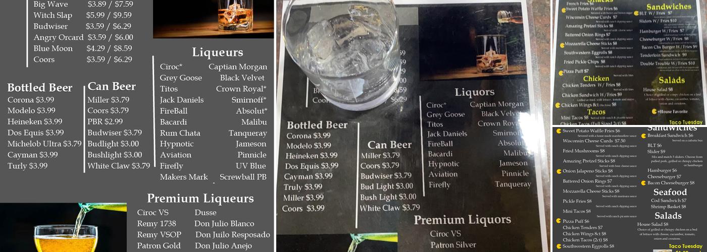 3 Nineteen Arcade and Bar Menu