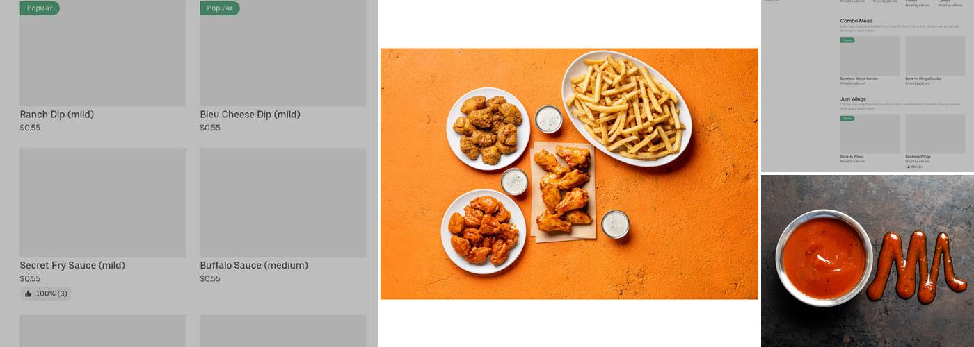 It's Just Wings Menu