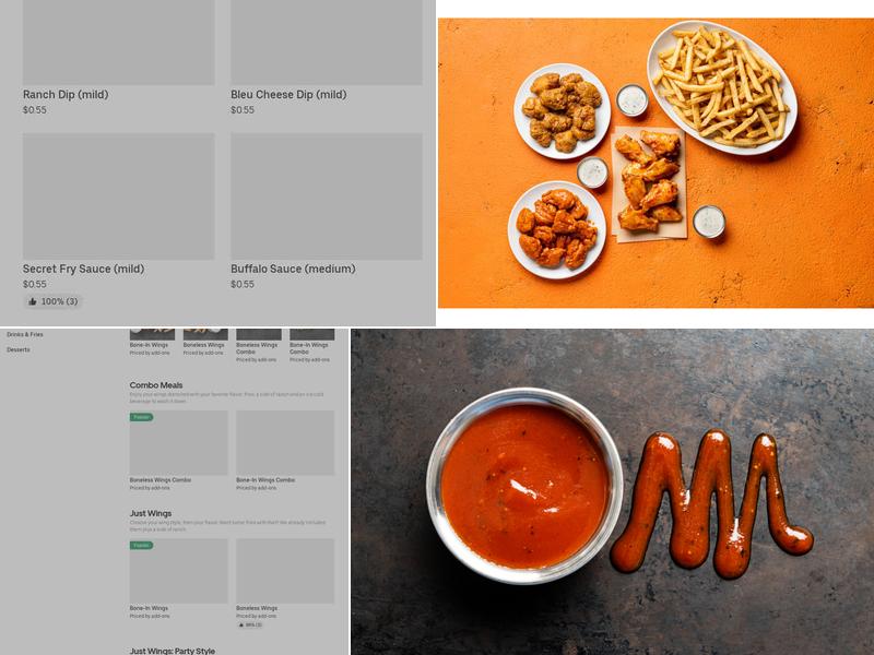 It's Just Wings Menu