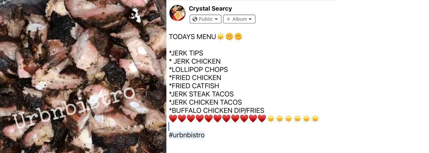 The Urbn Bistro Menu