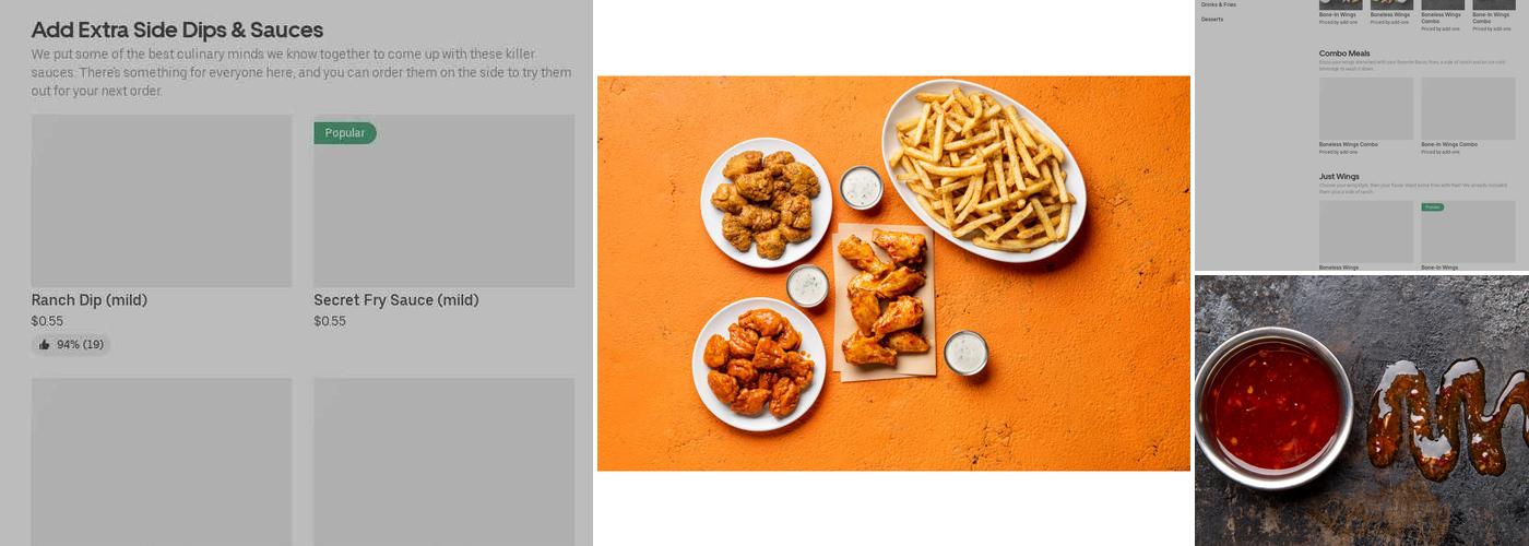 It's Just Wings Menu