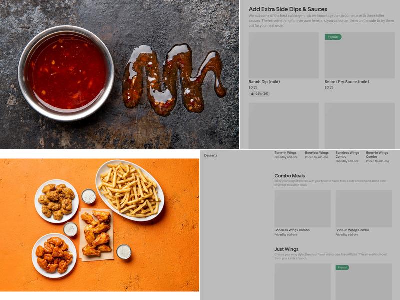 It's Just Wings Menu