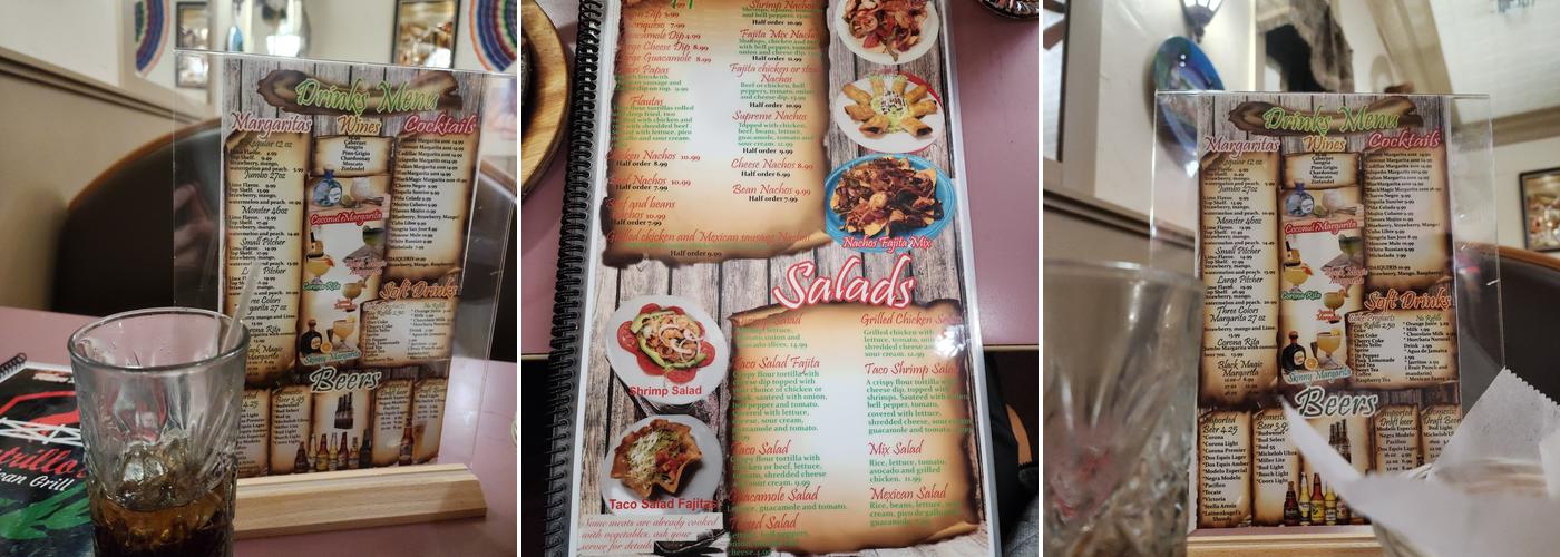 Potrillos Mexican Grill Menu