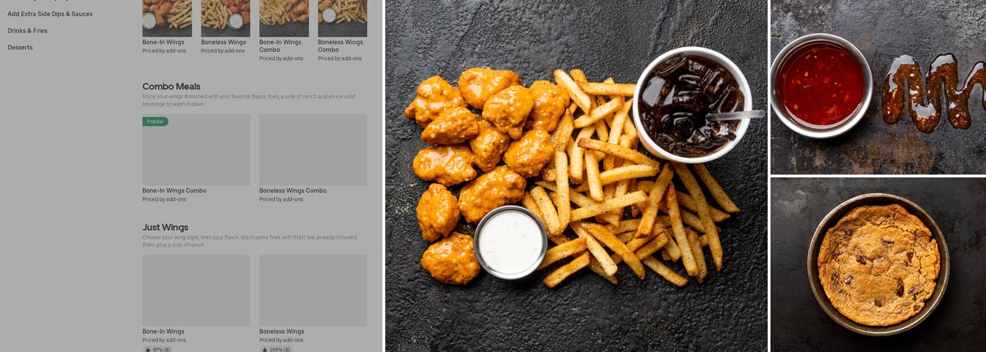 It's Just Wings Menu