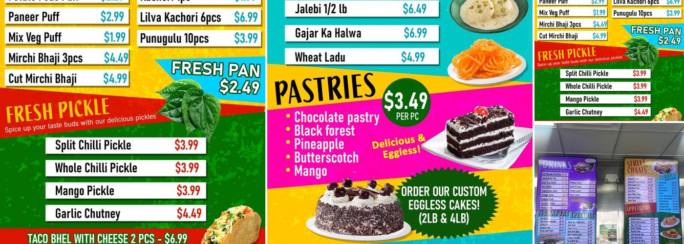 Rajula's Kitchen Menu