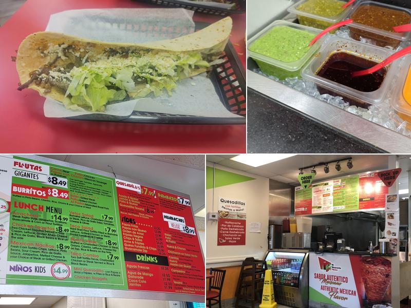 El Huarache Veloz Menu