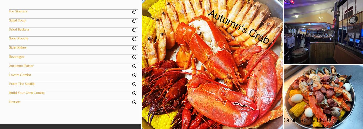 AUTUMN'S CRAB Menu