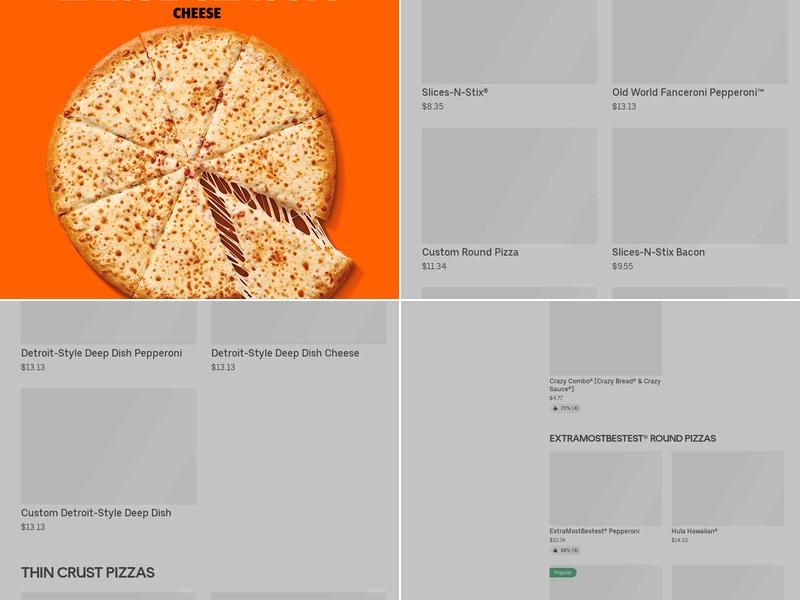 Little Caesars Pizza Menu