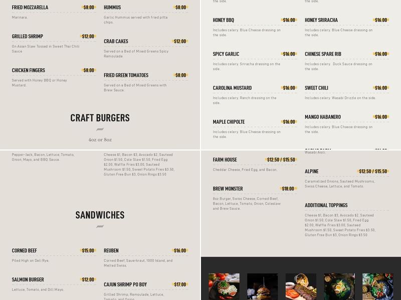 Brew - Goshen Menu
