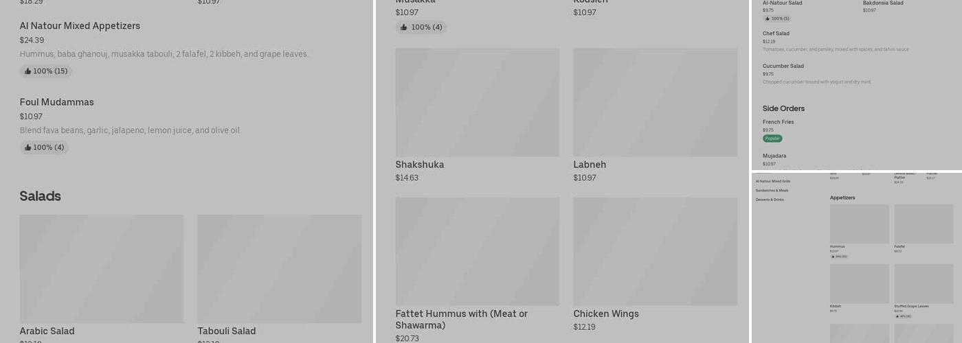 The Burger Experience Menu