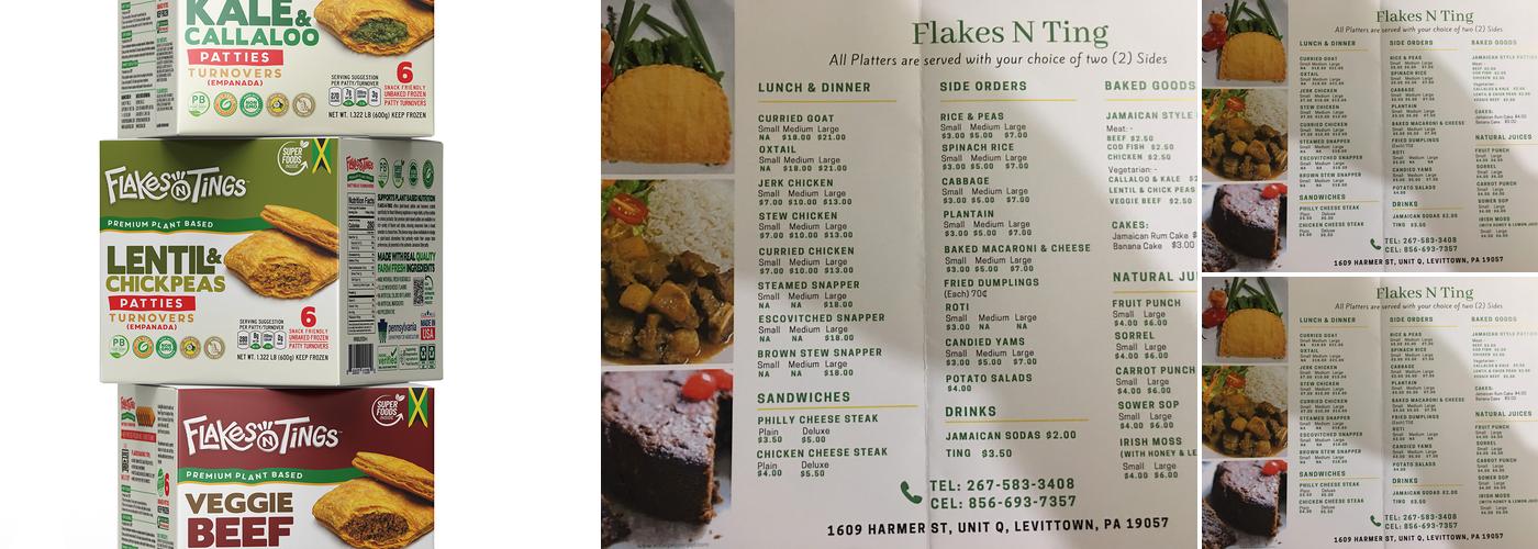 Flakes N Ting LLC Menu