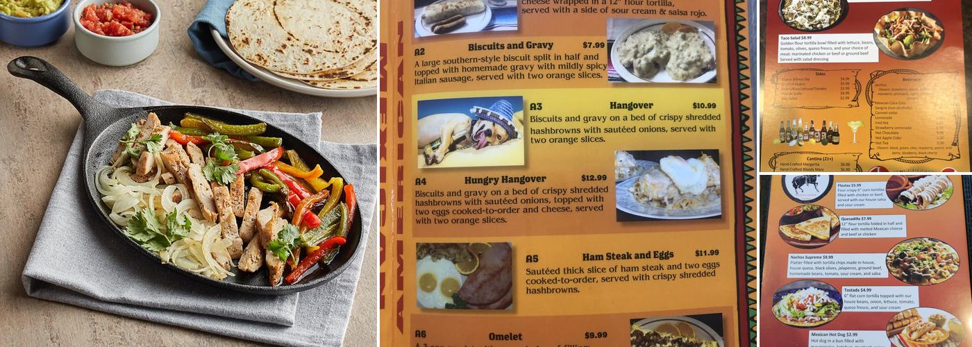 El Zarco Mexican Cuisine and Cantina Menu