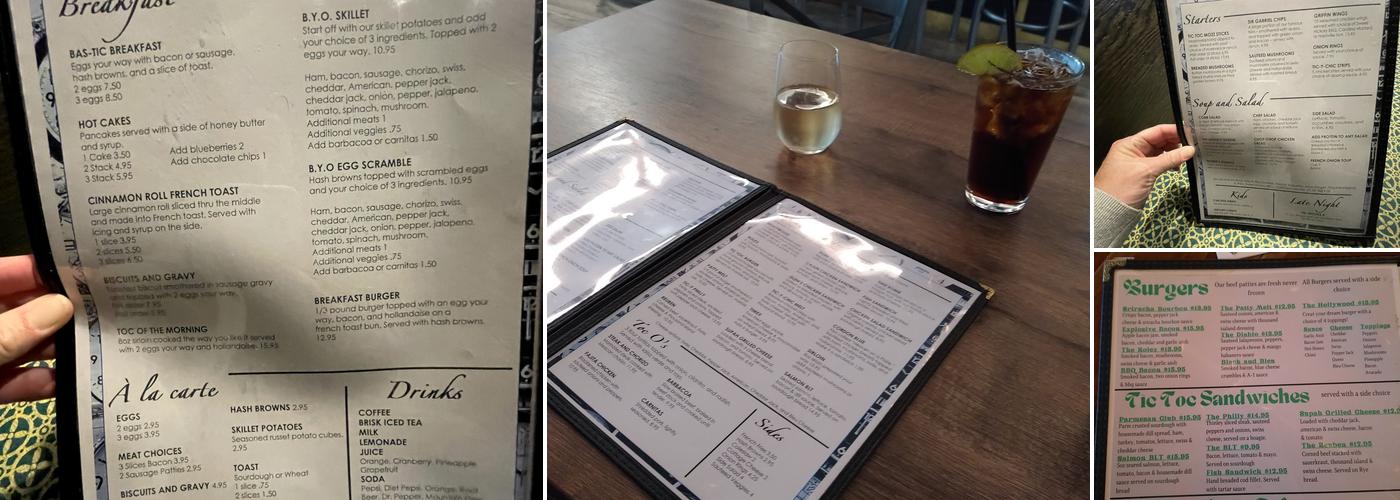 Tic Toc Menu