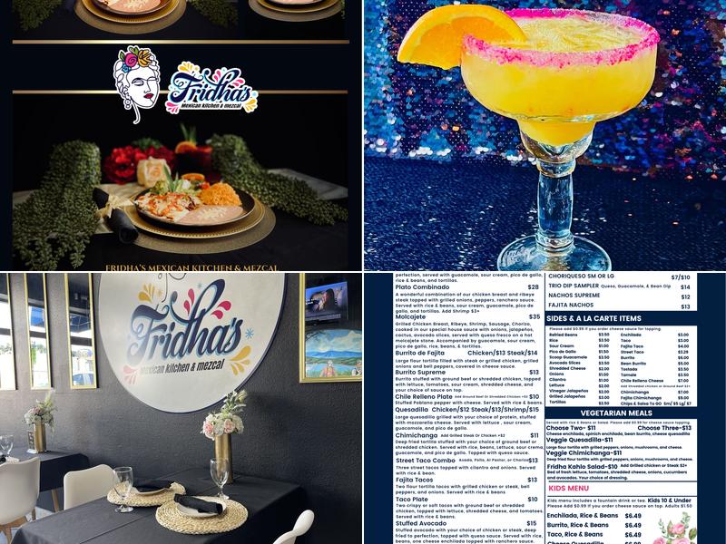 Fridha’s Mexican Kitchen and Mezcal Menu