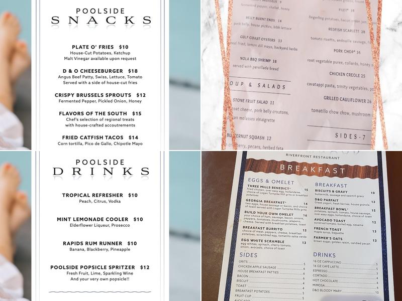 Denim & Oak Menu