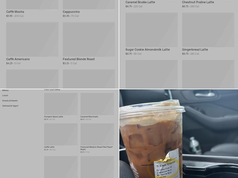 Starbucks Menu