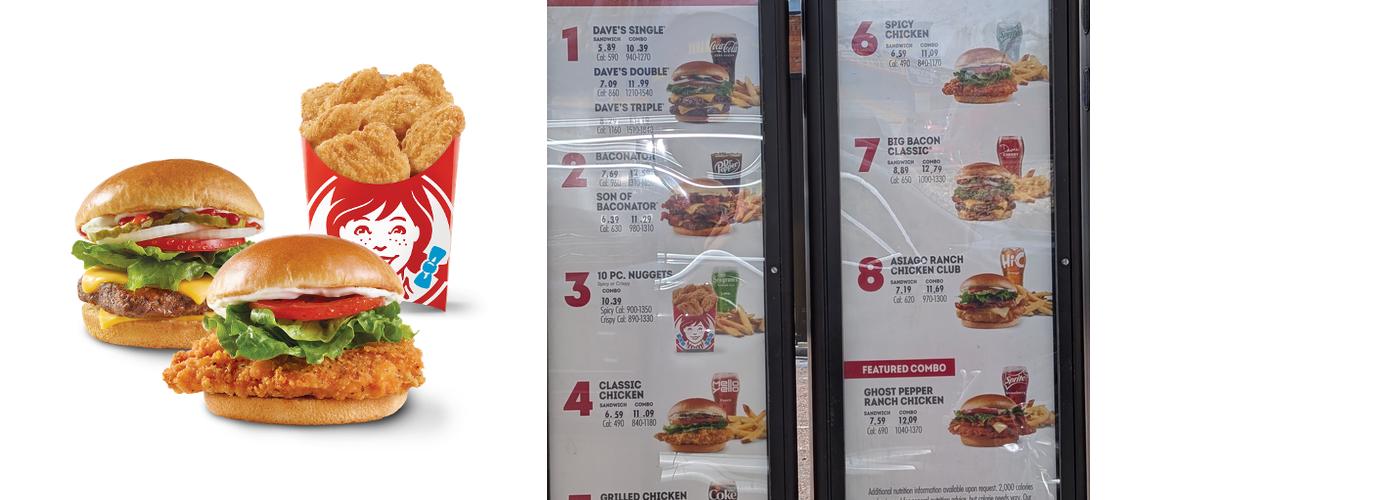 Wendy's Menu