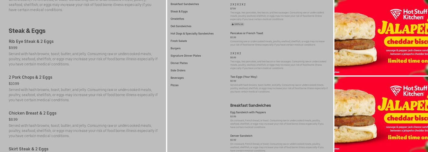 Hot Stuff Pizza Menu