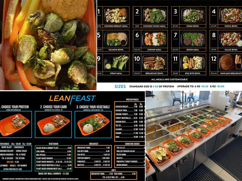 LeanFeast Menu