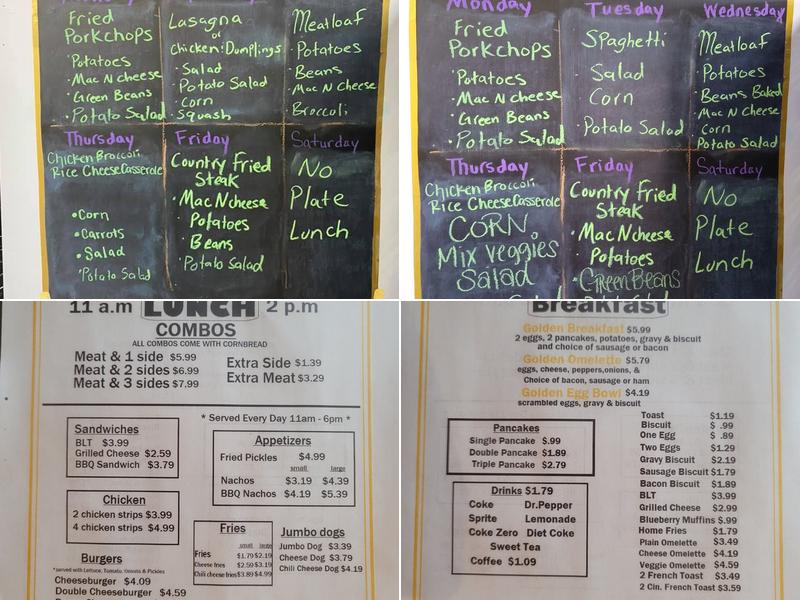 Golden Spoon Diner Menu