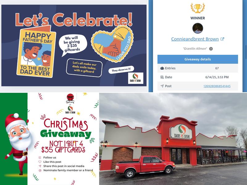 Tacos vs Sushi 1320 U.S. Hwy 51, Ripley