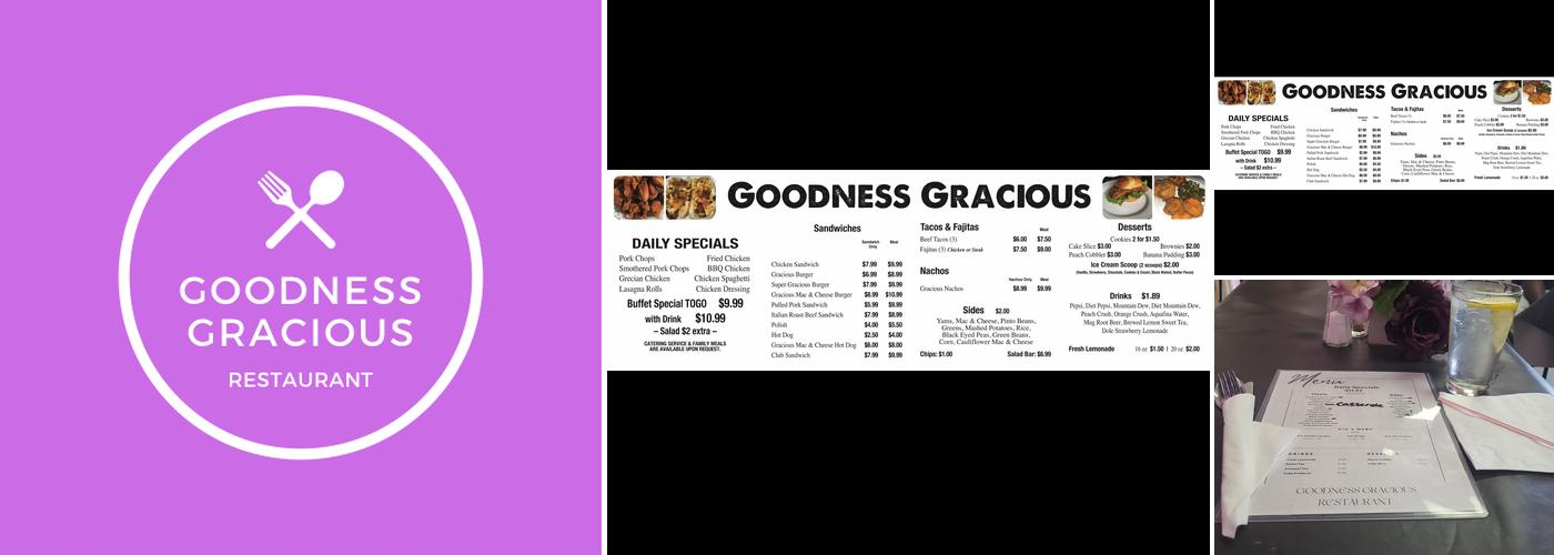 Goodness Gracious Menu