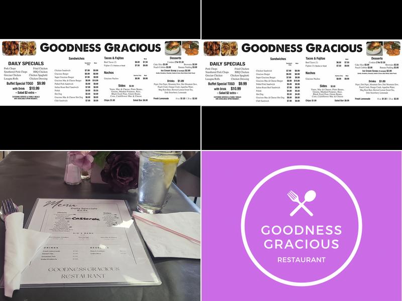 Goodness Gracious Menu