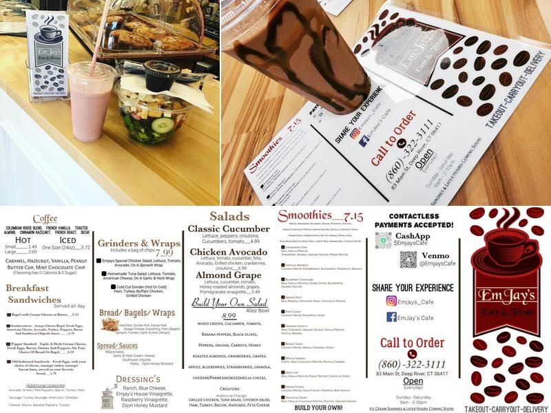EmJay's Café Menu