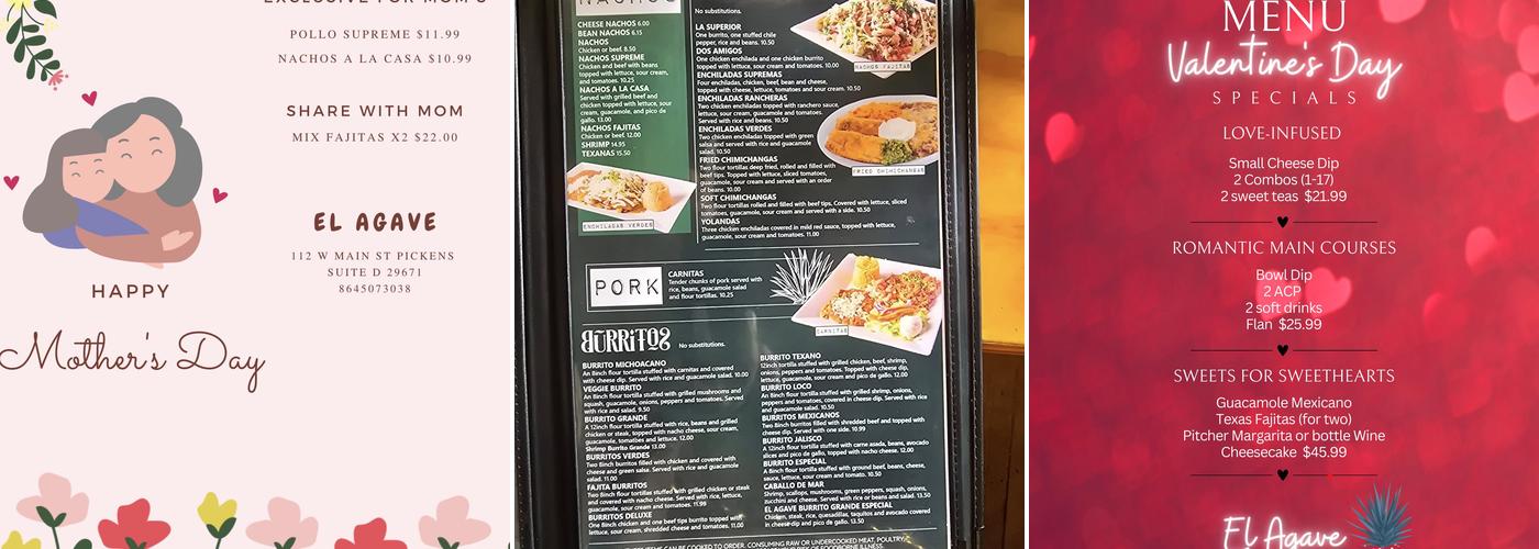 El Agave Menu