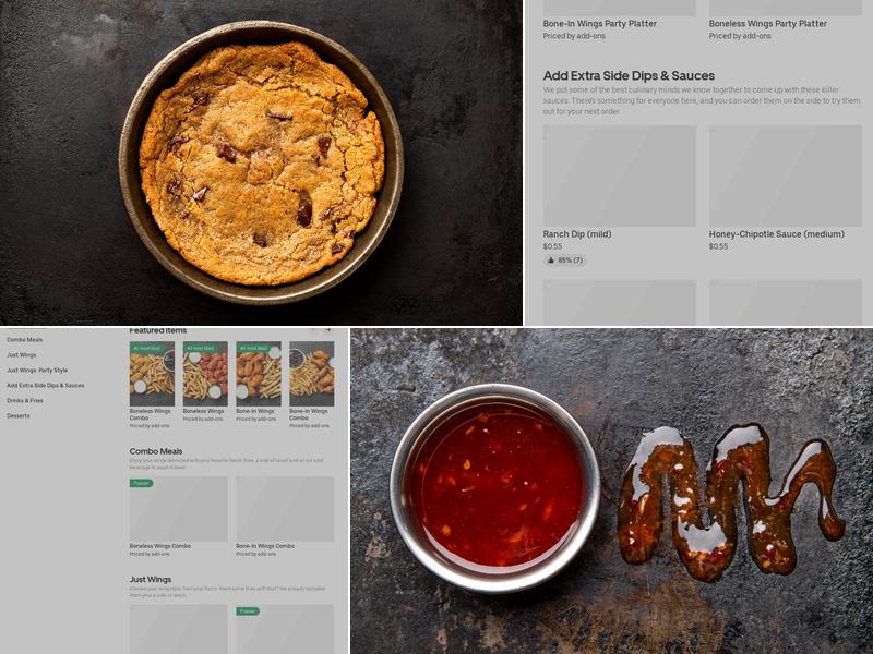 It's Just Wings Menu