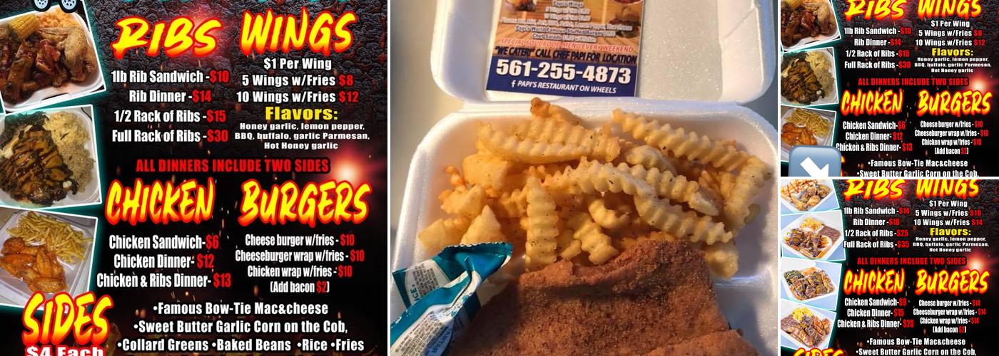 Papi's Restaurant on wheels (Soul Food) Catering Menu