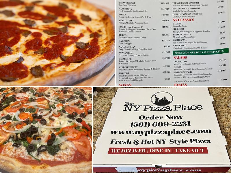 The NY Pizza Place - Boca Raton Menu