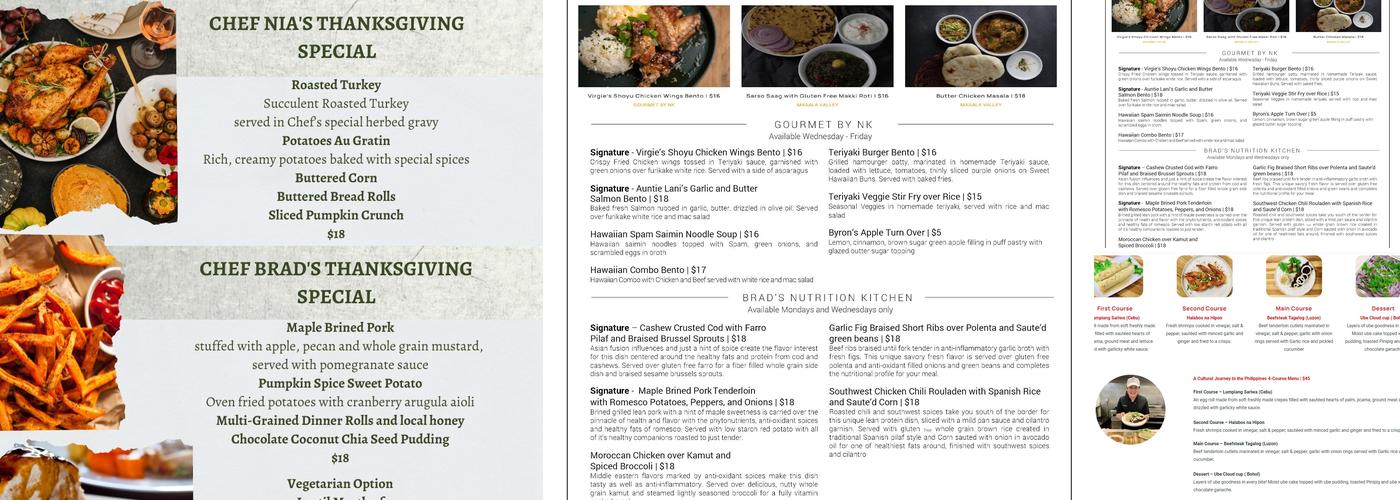 ChefCentury Menu