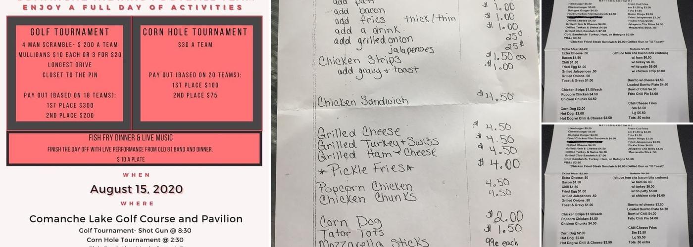 Thirsty’s Cold Pop Stop Menu