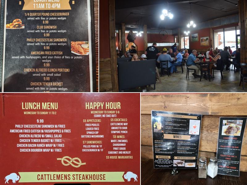Cattlemens Steakhouse Menu