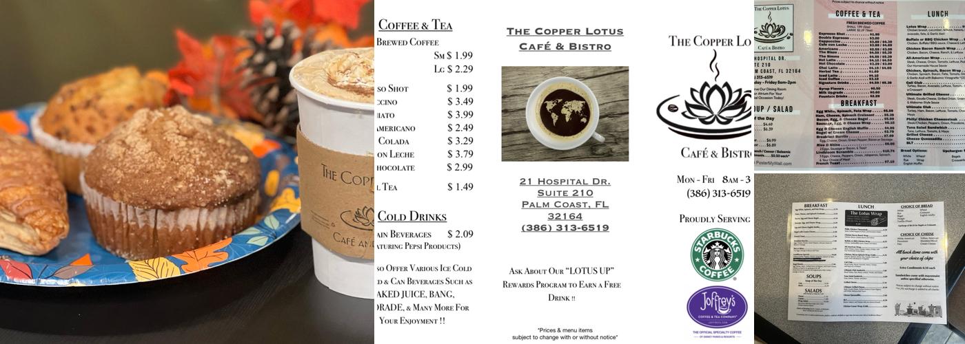 Copper Lotus Café & Bistro Menu