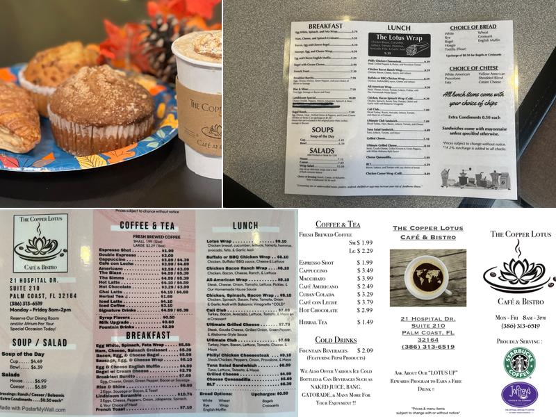 Copper Lotus Café & Bistro Menu