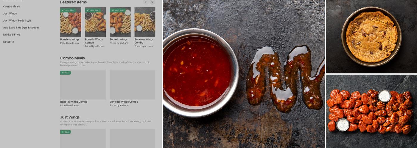 It's Just Wings Menu