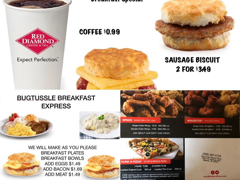 Bugtussle Menu