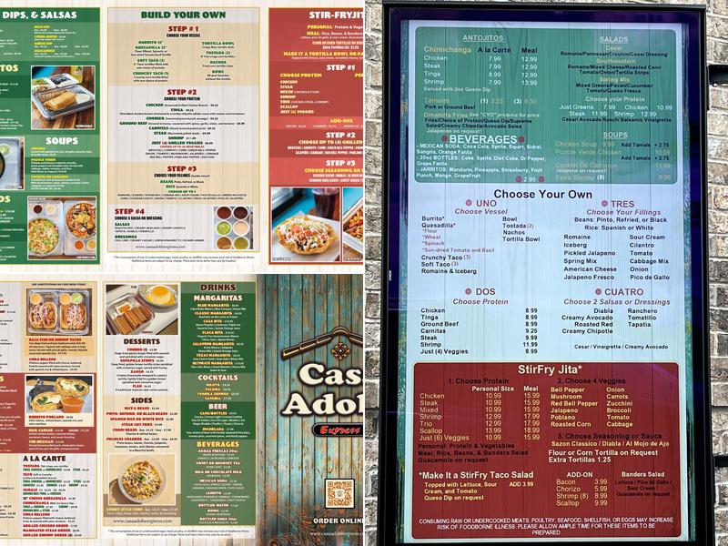 CasaAdobeExpress Menu