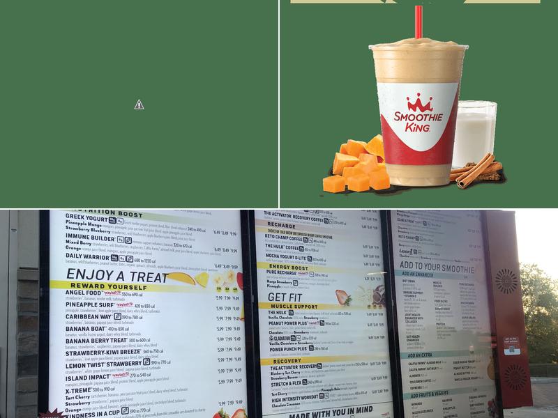 Smoothie King Menu