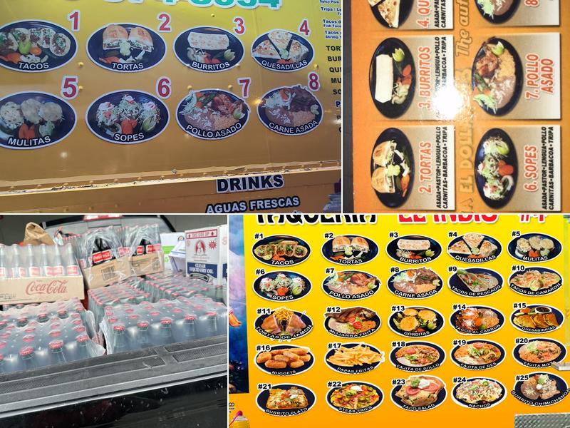 Taquerías el indio #2 Menu